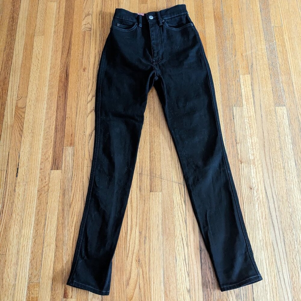 Acne Studios 1994 skinny high rise black jeans